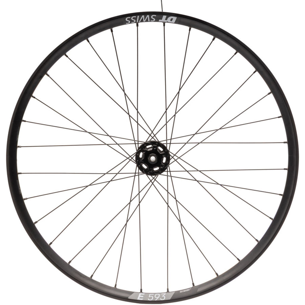Bear Pawls / DT Swiss E593 Rear Wheel - 26", 10 x 135mm Bolt-On, 6-Bolt, 13T Single-Speed, Black, 32H