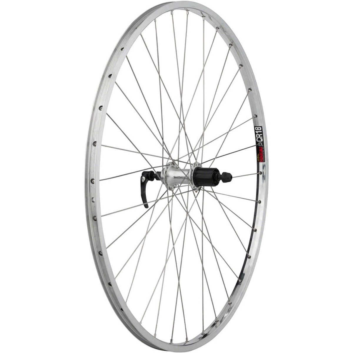 CR-18 Rear Wheel - 27" - Rim Brake - Clincher - 32H - Silver