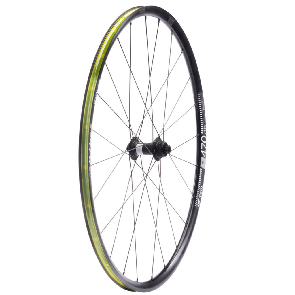 DT 350/dt R470db Front Wheel - 700, 12 x 100mm, Center-Lock, Black, 24h