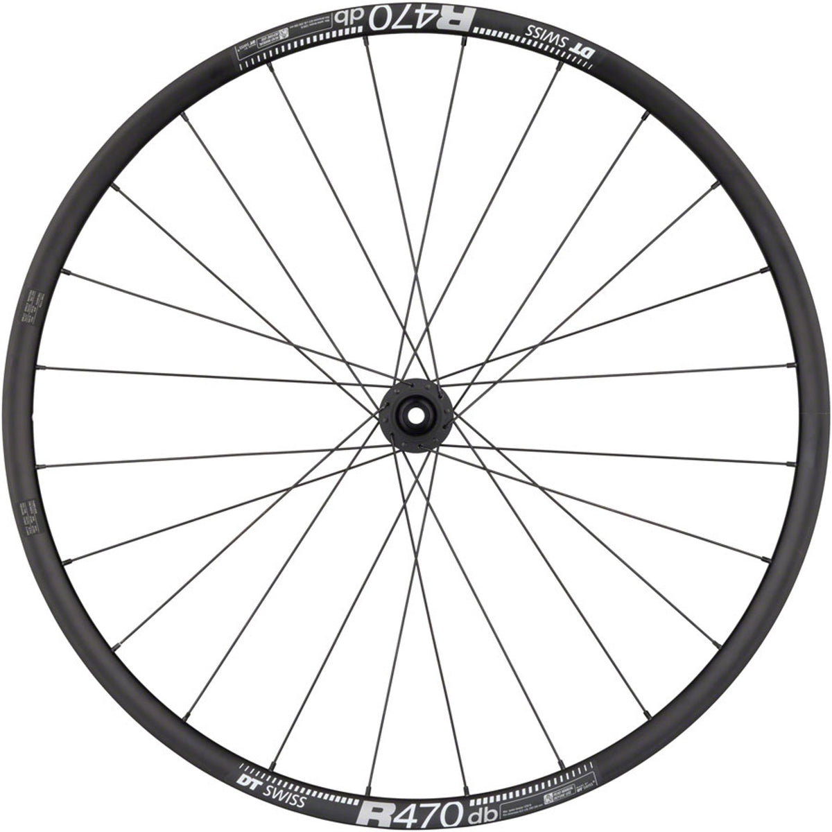 DT 350/DT R470db Rear Wheel - 700, 12 x 142mm, Center-Lock, HG 11 MTN Road, Black, 24H