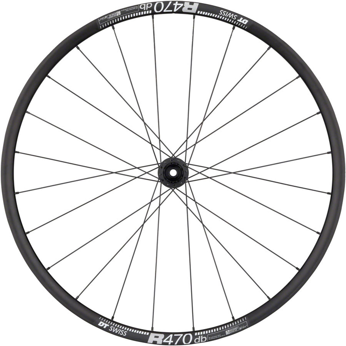 DT 350/DT R470db Rear Wheel - 700, 12 x 142mm, Center-Lock, HG 11 MTN Road, Black, 24H