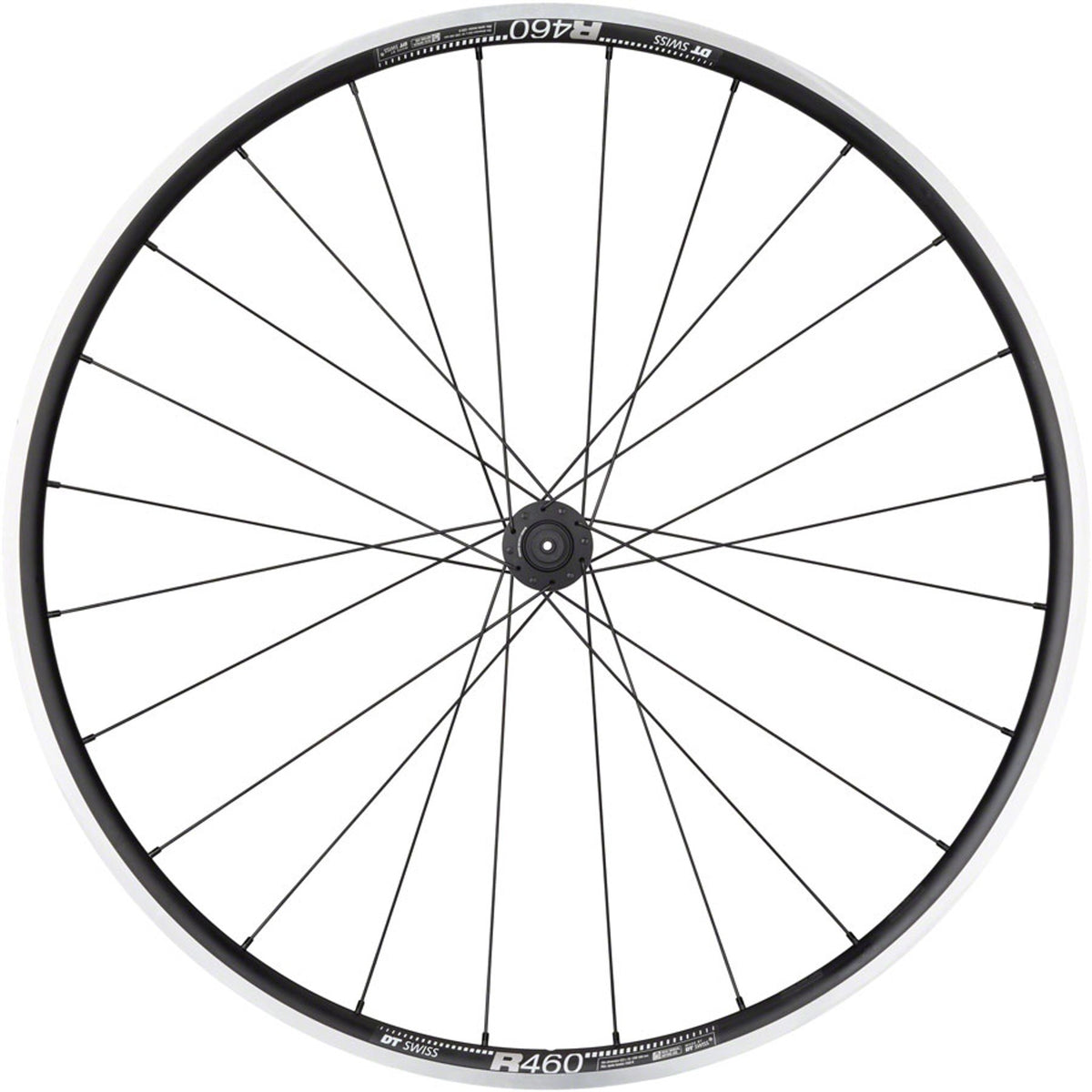 DT 240/DT R460 Front Wheel - 700, QR x 100mm, Rim Brake, Black, 24H