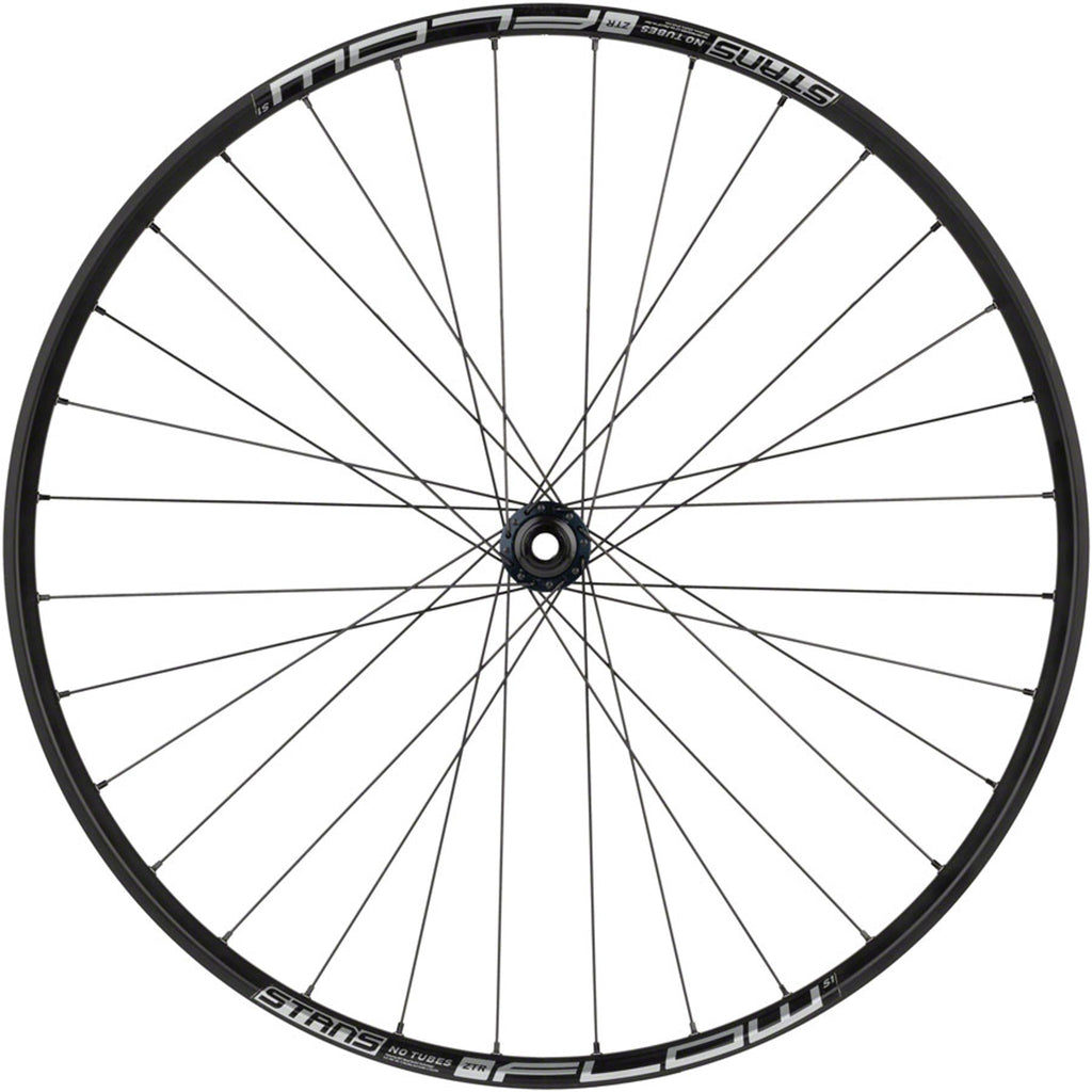 Shimano SLX / Stan's Flow S1 Front Wheel - 29", 15 x 110mm, Center-Lock, Black