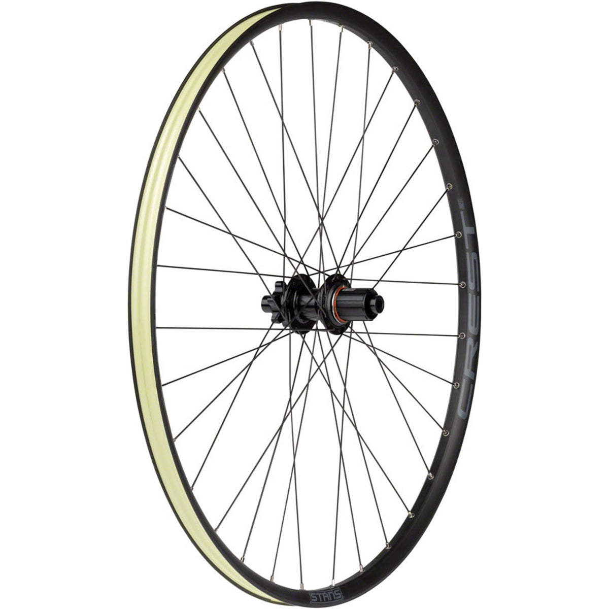 Crest S2 Rear Wheel - 6-Bolt - 32H - Black - 6-Bolt Disc - 25mm internal - Tubeless Ready