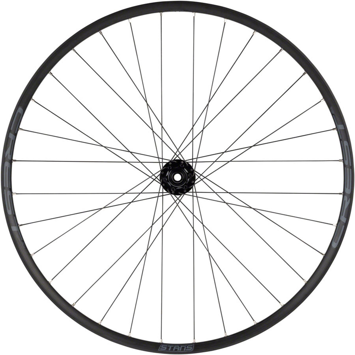 Crest S2 Rear Wheel - 6-Bolt - 32H - Black - 6-Bolt Disc - 25mm internal - Tubeless Ready