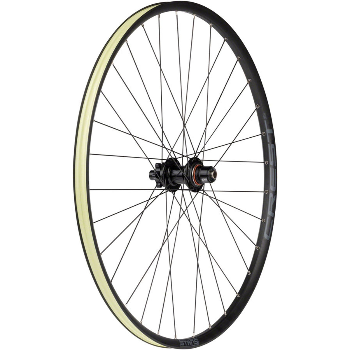 Crest S2 Rear Wheel - 6-Bolt - 32H - Black - 6-Bolt Disc - 25mm internal - Tubeless Ready