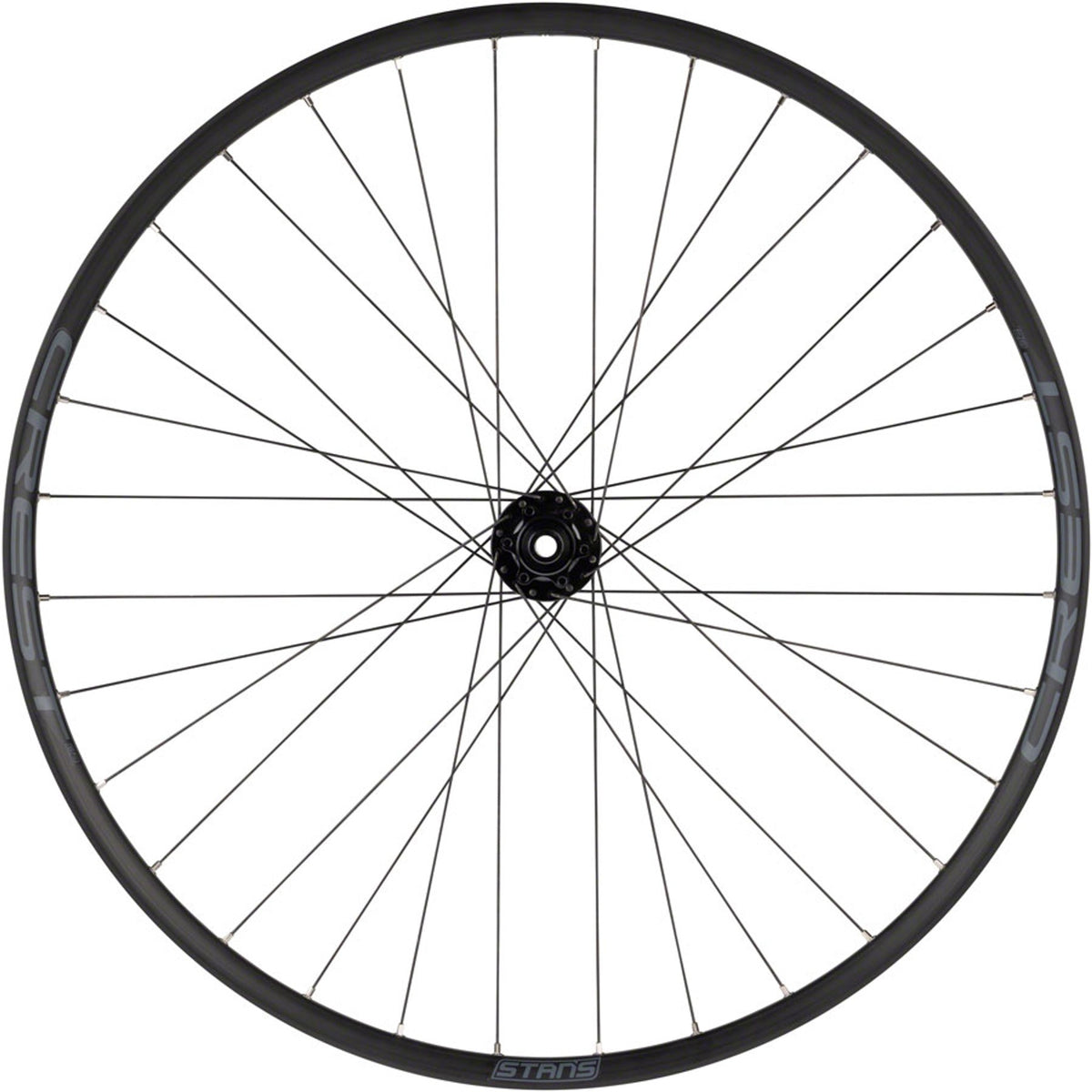 Crest S2 Rear Wheel - 6-Bolt - 32H - Black - 6-Bolt Disc - 25mm internal - Tubeless Ready