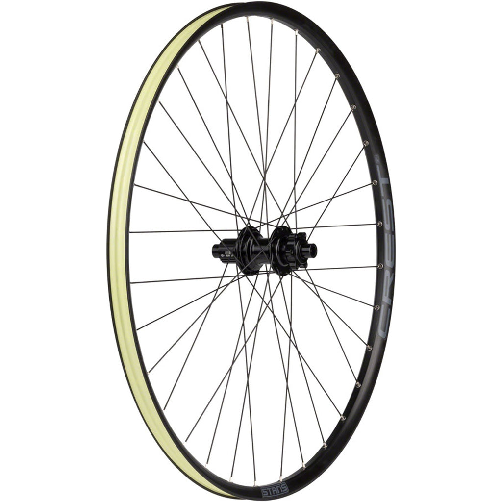 Crest S2 Rear Wheel - 6-Bolt - 32H - Black - 6-Bolt Disc - 25mm internal - Tubeless Ready