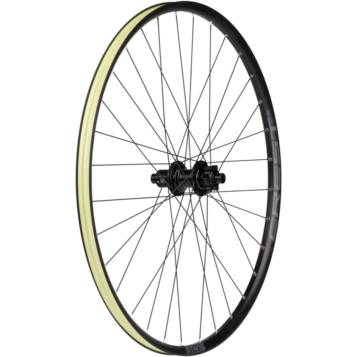 Crest S2 Rear Wheel - 6-Bolt - 32H - Black - 6-Bolt Disc - 25mm internal - Tubeless Ready