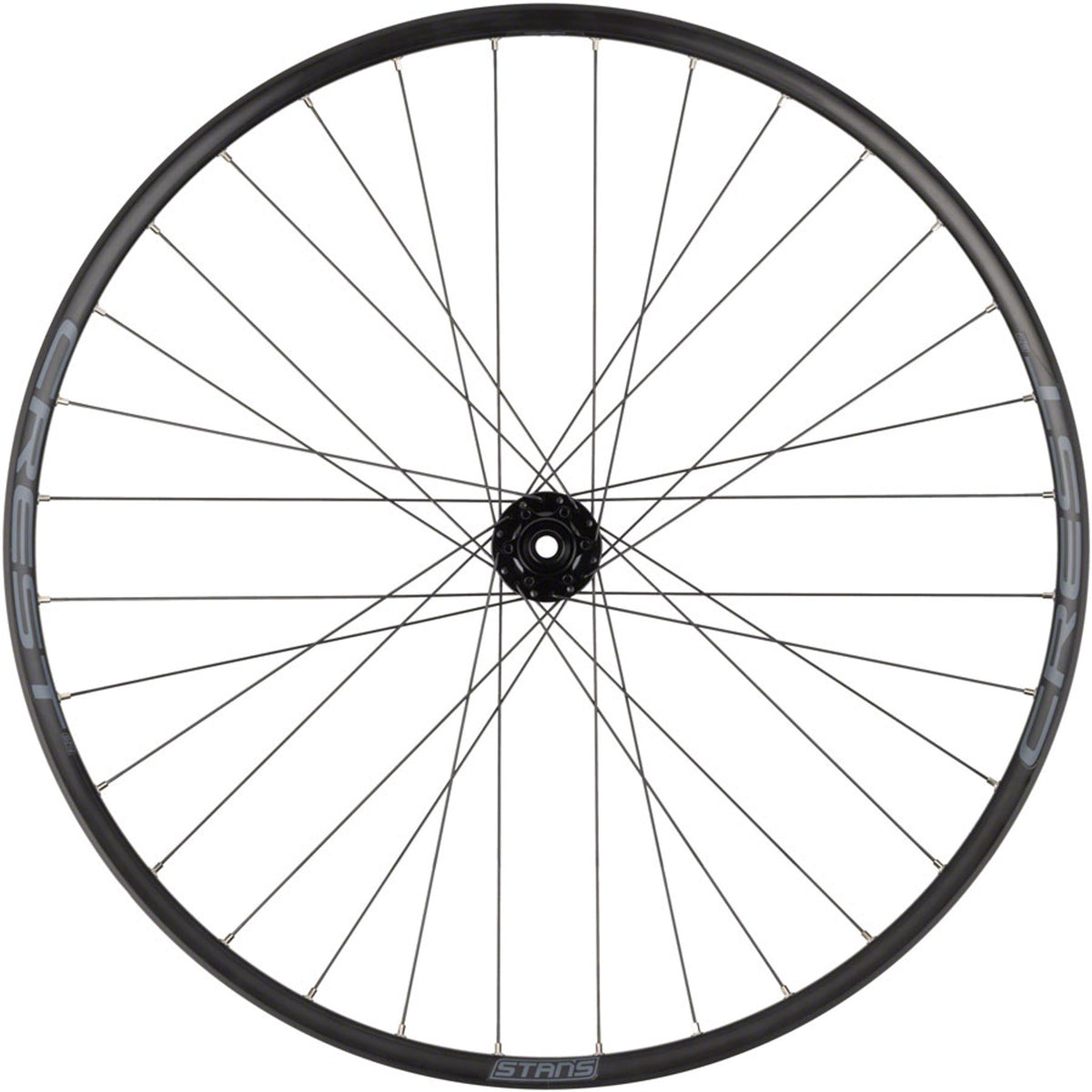 Crest S2 Rear Wheel - 6-Bolt - 32H - Black - 6-Bolt Disc - 25mm internal - Tubeless Ready