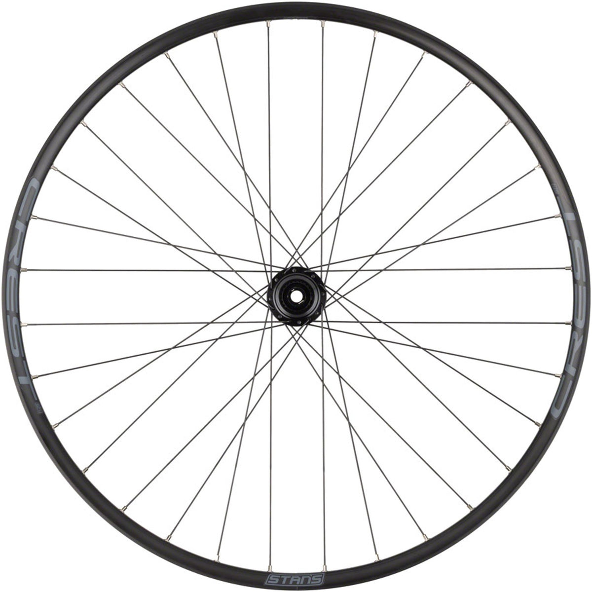 Crest S2 Rear Wheel - 6-Bolt - 32H - Black - 6-Bolt Disc - 25mm internal - Tubeless Ready