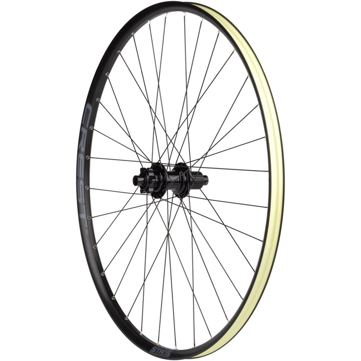 Crest S2 Rear Wheel - 6-Bolt - 32H - Black - 6-Bolt Disc - 25mm internal - Tubeless Ready