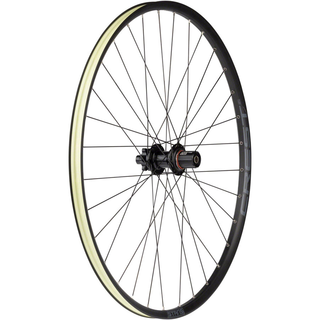 Crest S2 Rear Wheel - 6-Bolt - 32H - Black - 6-Bolt Disc - 25mm internal - Tubeless Ready