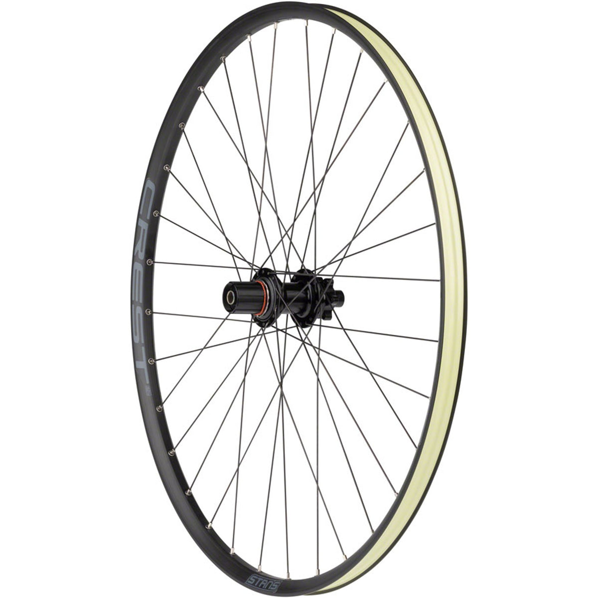 Crest S2 Rear Wheel - 6-Bolt - 32H - Black - 6-Bolt Disc - 25mm internal - Tubeless Ready