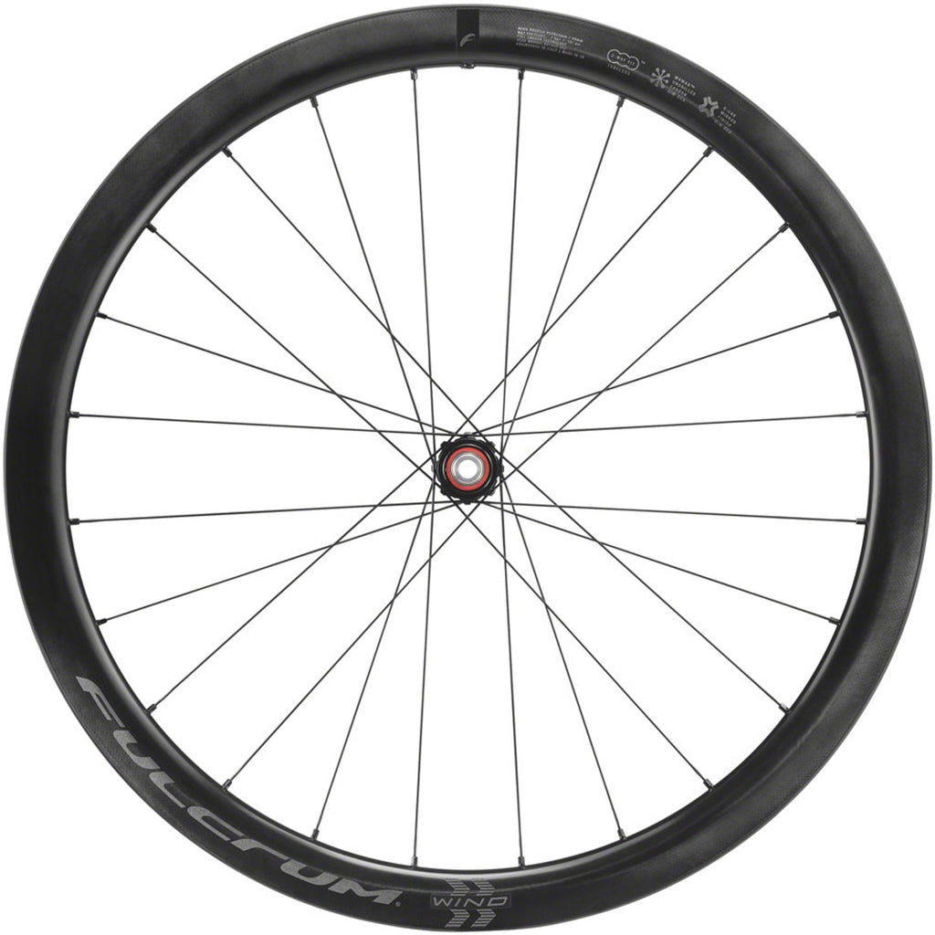 WIND 42 Front Wheel - 700, 12 x 100mm, Center-Lock, Black