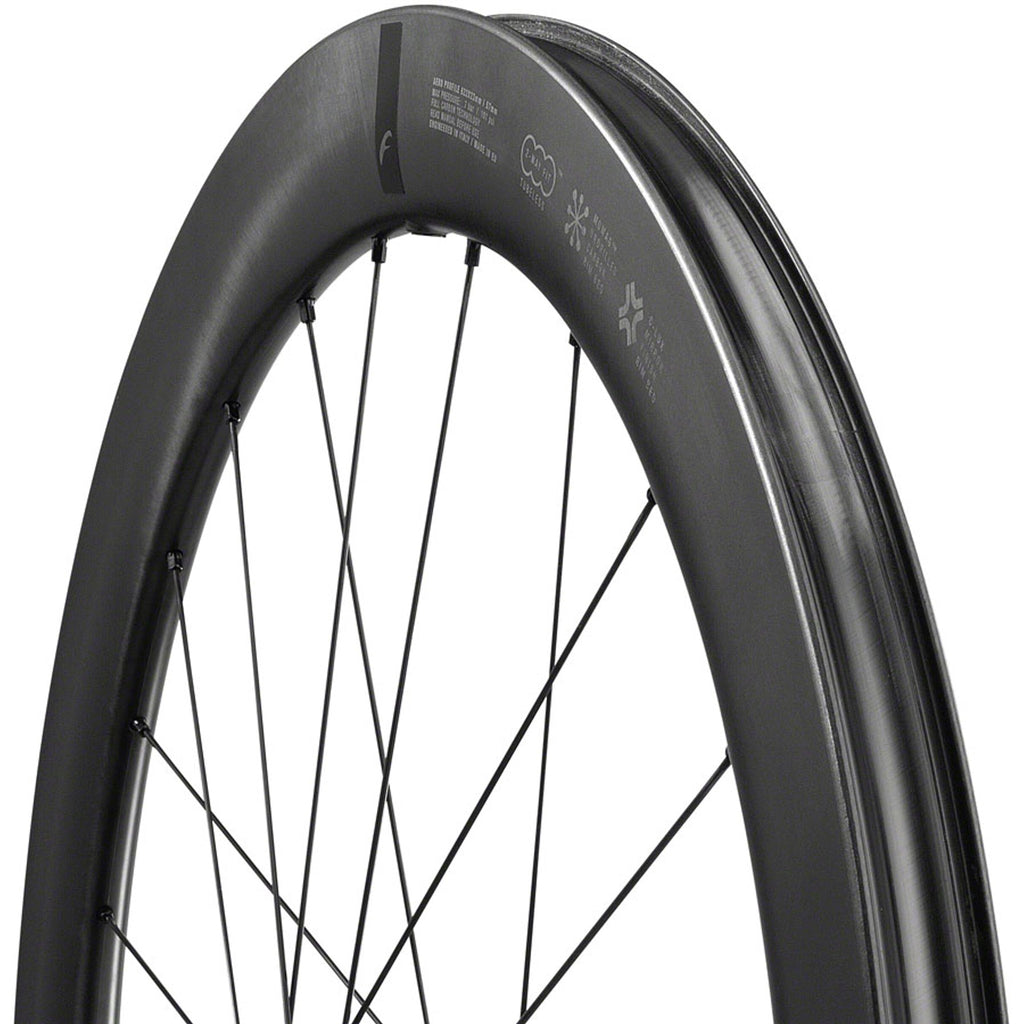 WIND 57 Front Wheel - 700, 12 x 100mm, Center-Lock, Black