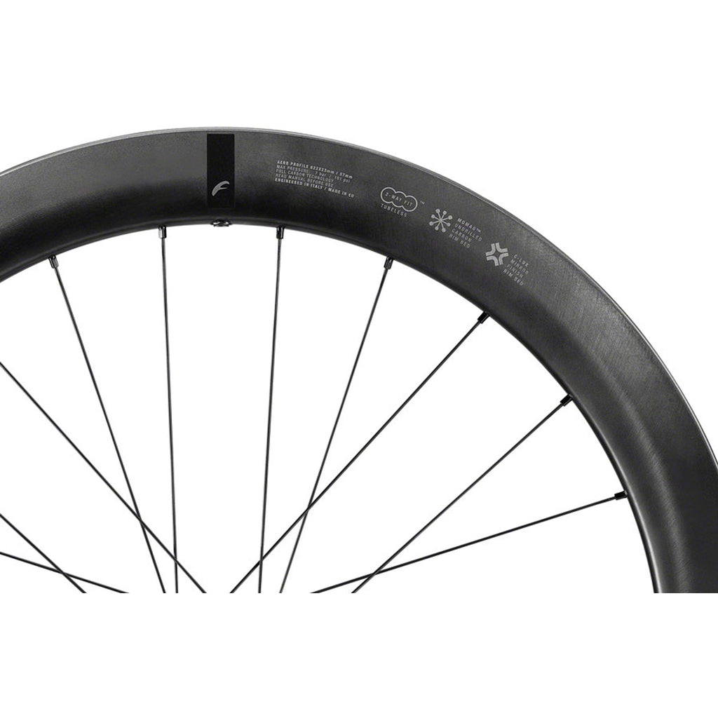 WIND 57 Front Wheel - 700, 12 x 100mm, Center-Lock, Black