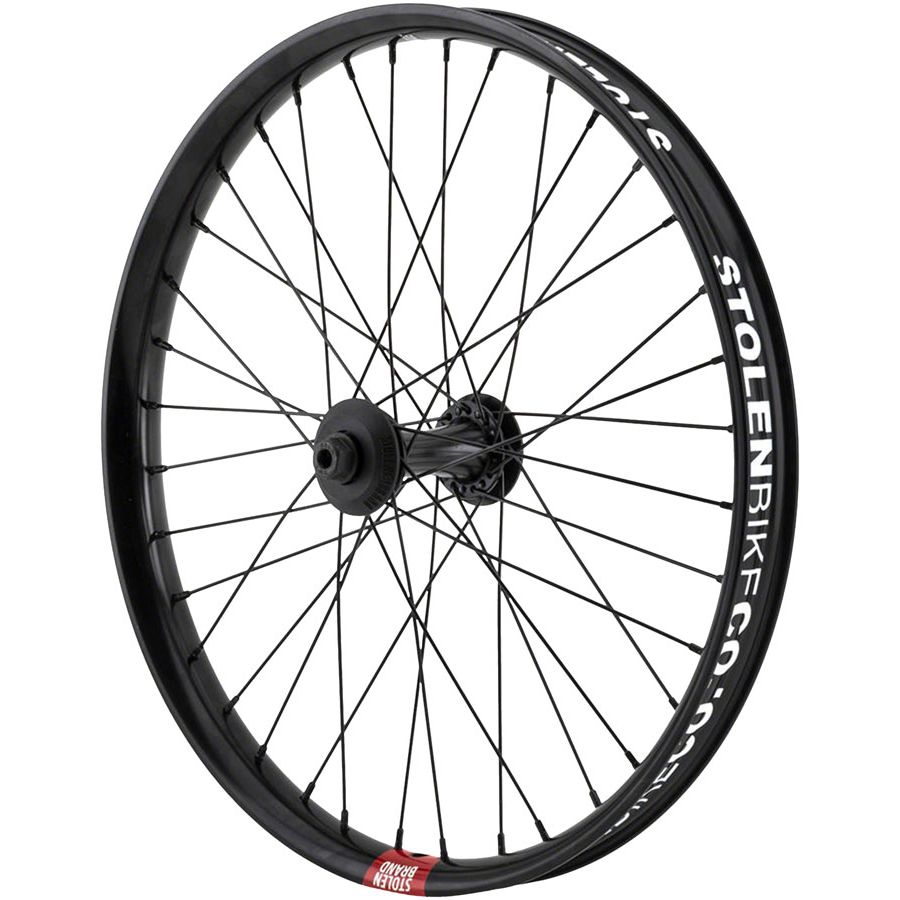 Rampage Pro Street Front Wheel - 20", 3/8" x 100mm, Brakeless, Black