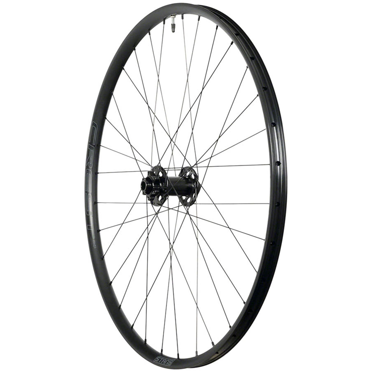 Crest MK4 Front Wheel - 6-Bolt - Black - 6-Bolt Disc - 25mm internal - Tubeless Ready