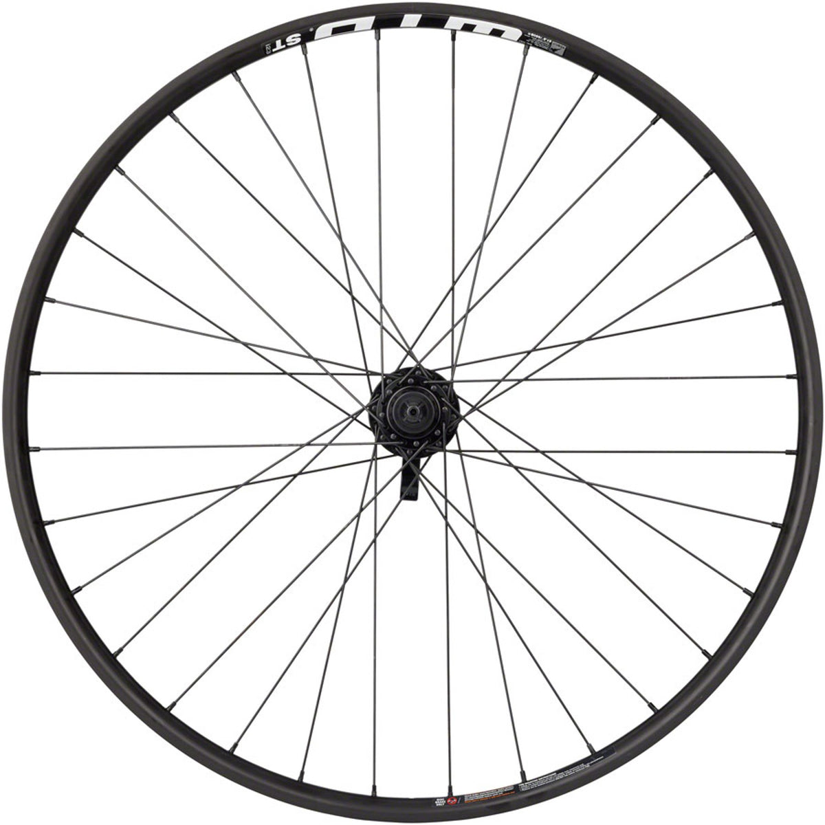 WTB ST i23 Front Wheel - Black - 23mm internal - Tubeless Ready Clincher