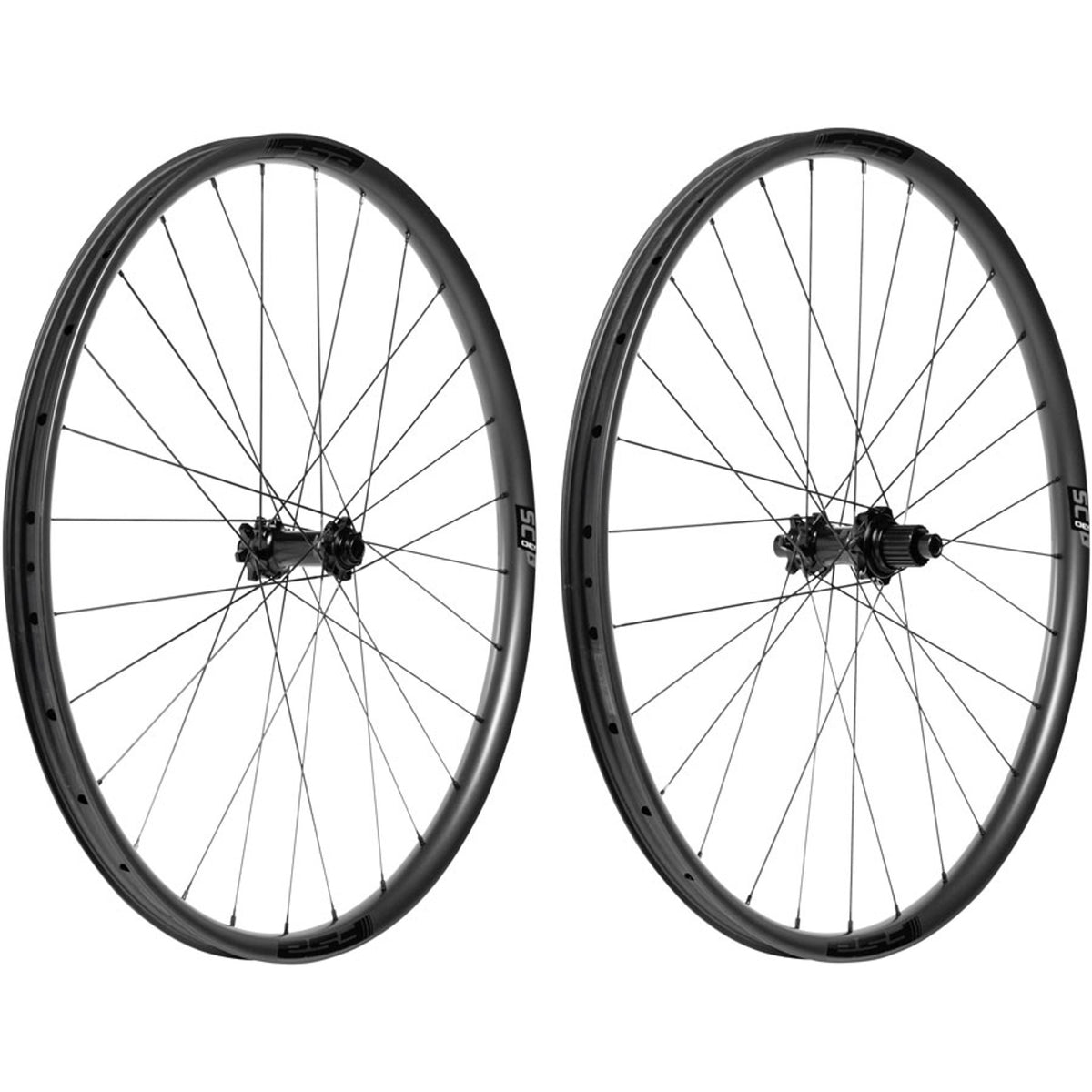 Non Series SC i30 Wheelset - 29" - 15 x 110mm/12 x 148mm - 6-Bolt - Carbon - Black - 12mm Thru x 148mm - 6-Bolt Disc - 30mm internal - Tubeless Ready