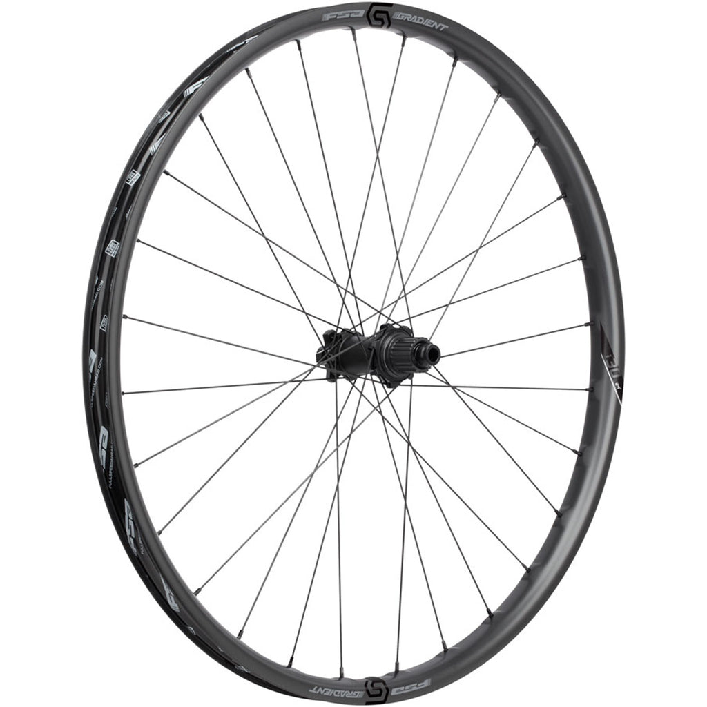 Gradient i30 Carbon Rear Wheel - 6-Bolt - 12 x 148mm - Black - 12mm Thru x 148mm - 6-Bolt Disc - 30mm internal - Tubeless Ready