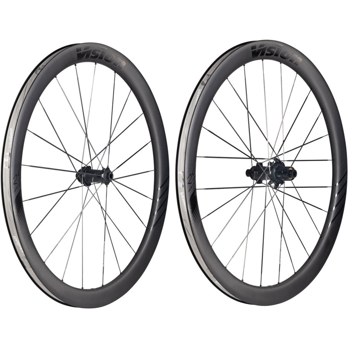 Metron RS 45 Wheelset - 700 - 12 x 100mm/12 x 142mm - Center-Lock - Carbon - Black - 12mm Thru x 142mm - Center-Lock Disc - 23mm internal - Tubeless Ready Clincher