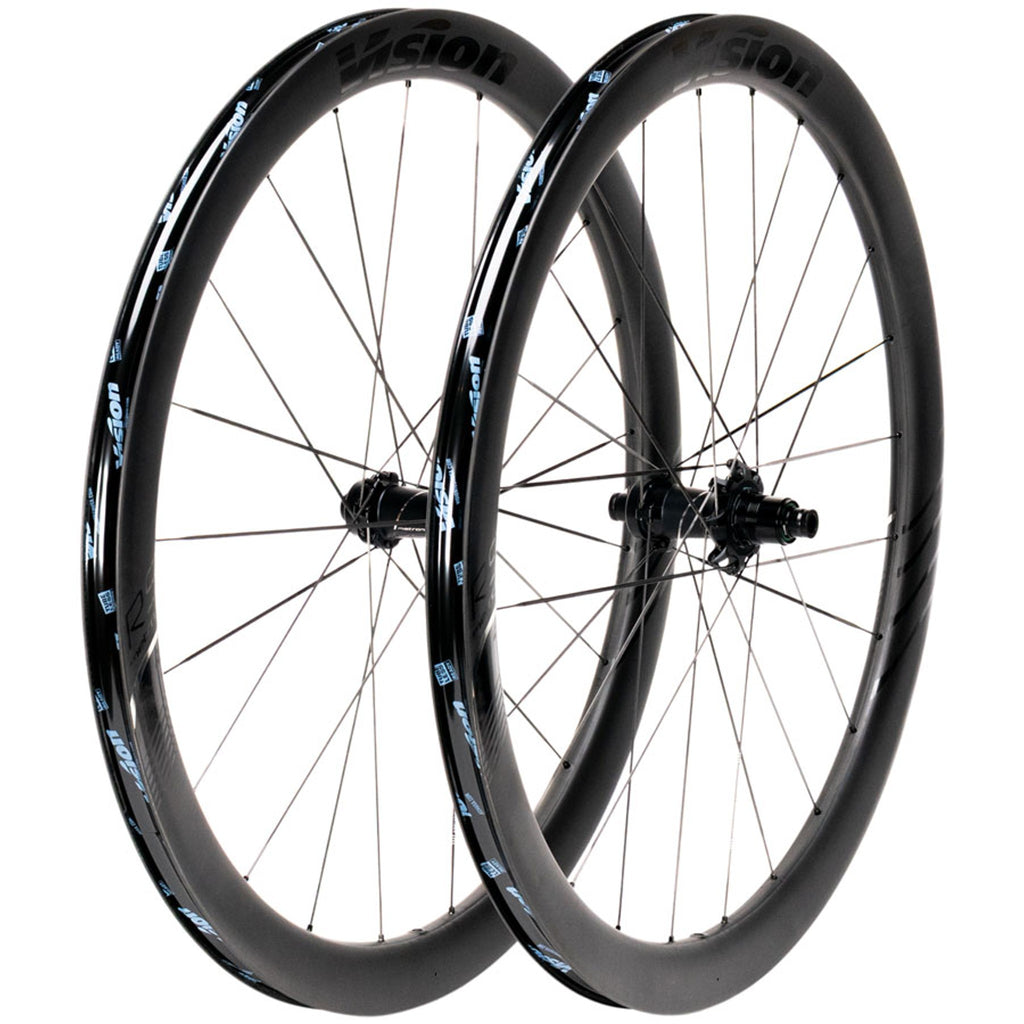 Metron RS 45 Wheelset - 700 - 12 x 100mm/12 x 142mm - Center-Lock - Carbon - Black - 12mm Thru x 142mm - Center-Lock Disc - 23mm internal - Tubeless Ready Clincher