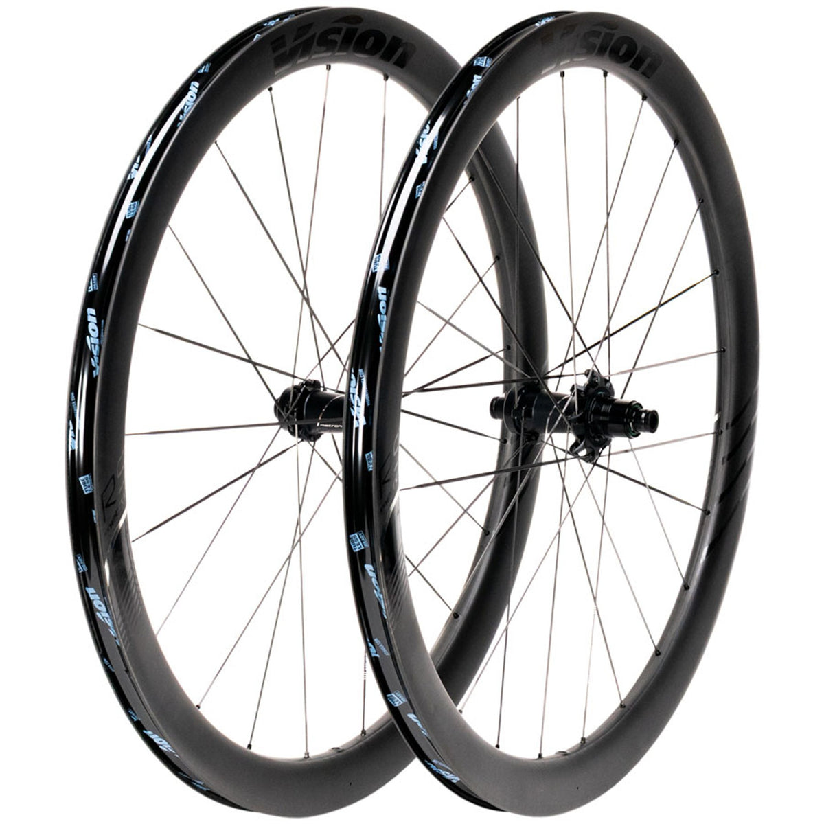 Metron RS 45 Wheelset - 700 - 12 x 100mm/12 x 142mm - Center-Lock - Carbon - Black - 12mm Thru x 142mm - Center-Lock Disc - 23mm internal - Tubeless Ready Clincher