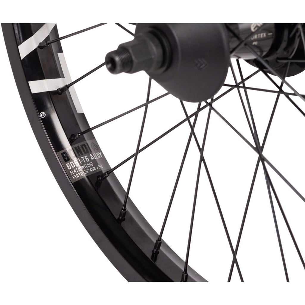 Eclat Bondi Rear Wheel - 20", 14 x 110mm, Rim Brake, Freecoaster, Black, Clincher, Cortex
