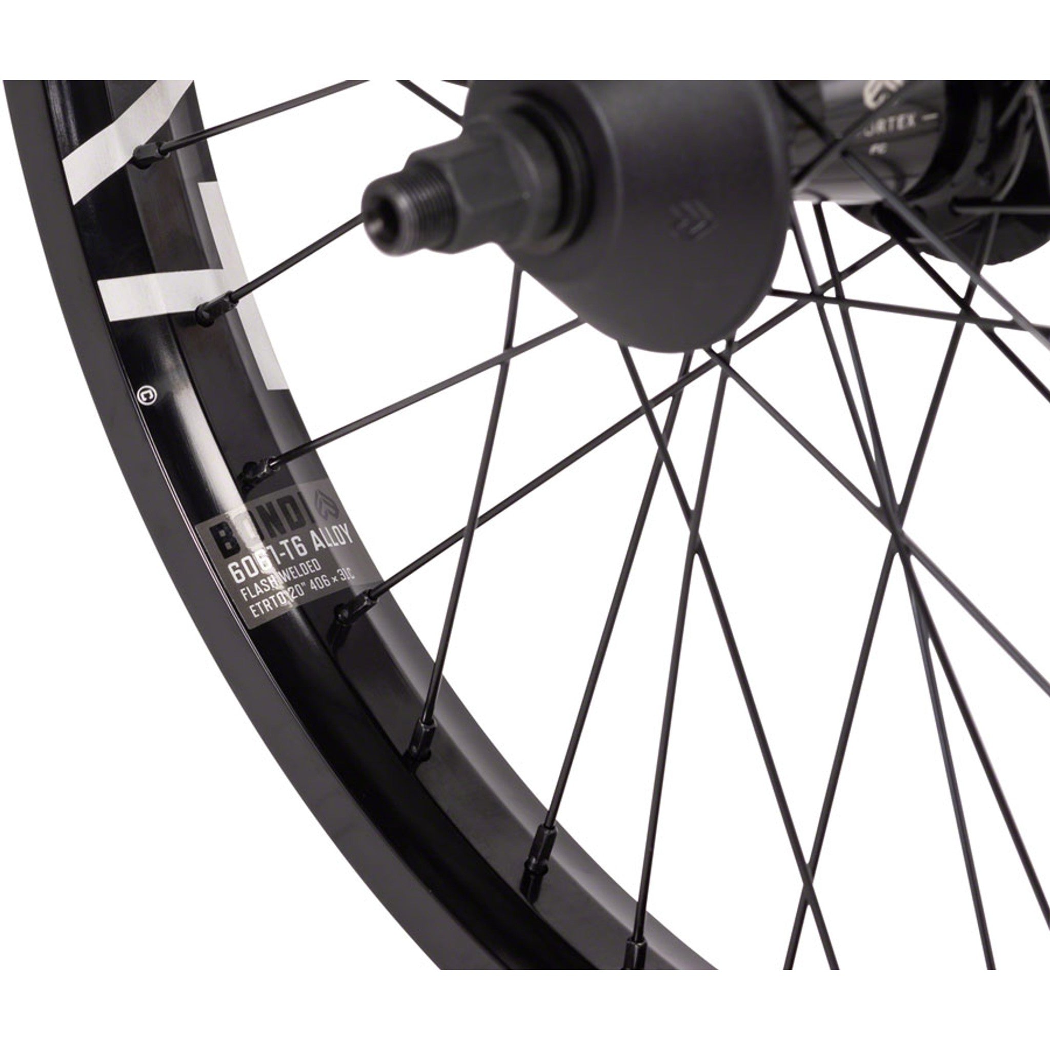 Eclat Bondi Rear Wheel - 20", 14 x 110mm, Rim Brake, Freecoaster, Black, Clincher, Cortex