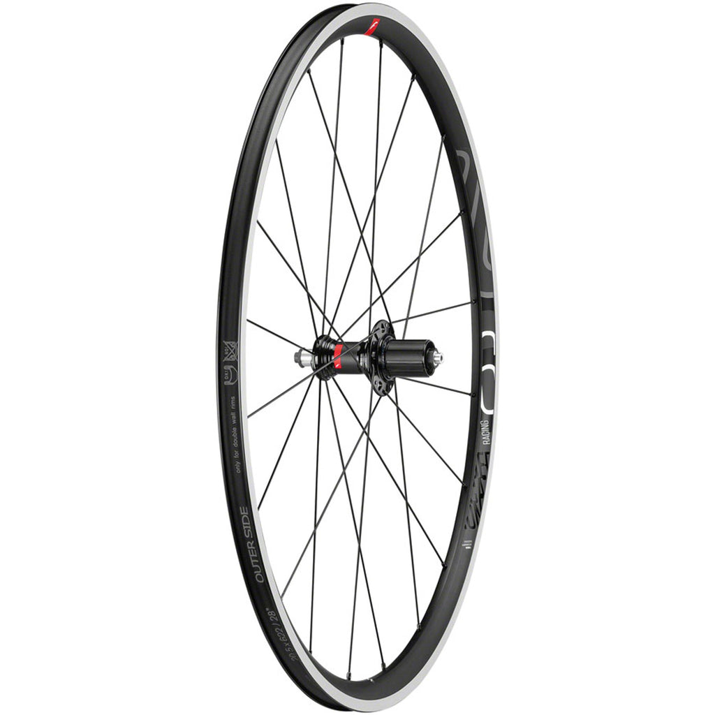 Racing 6 Wheelset - 700, QR x 100/130mm, Rim Brake, HG 11, Black, Clincher