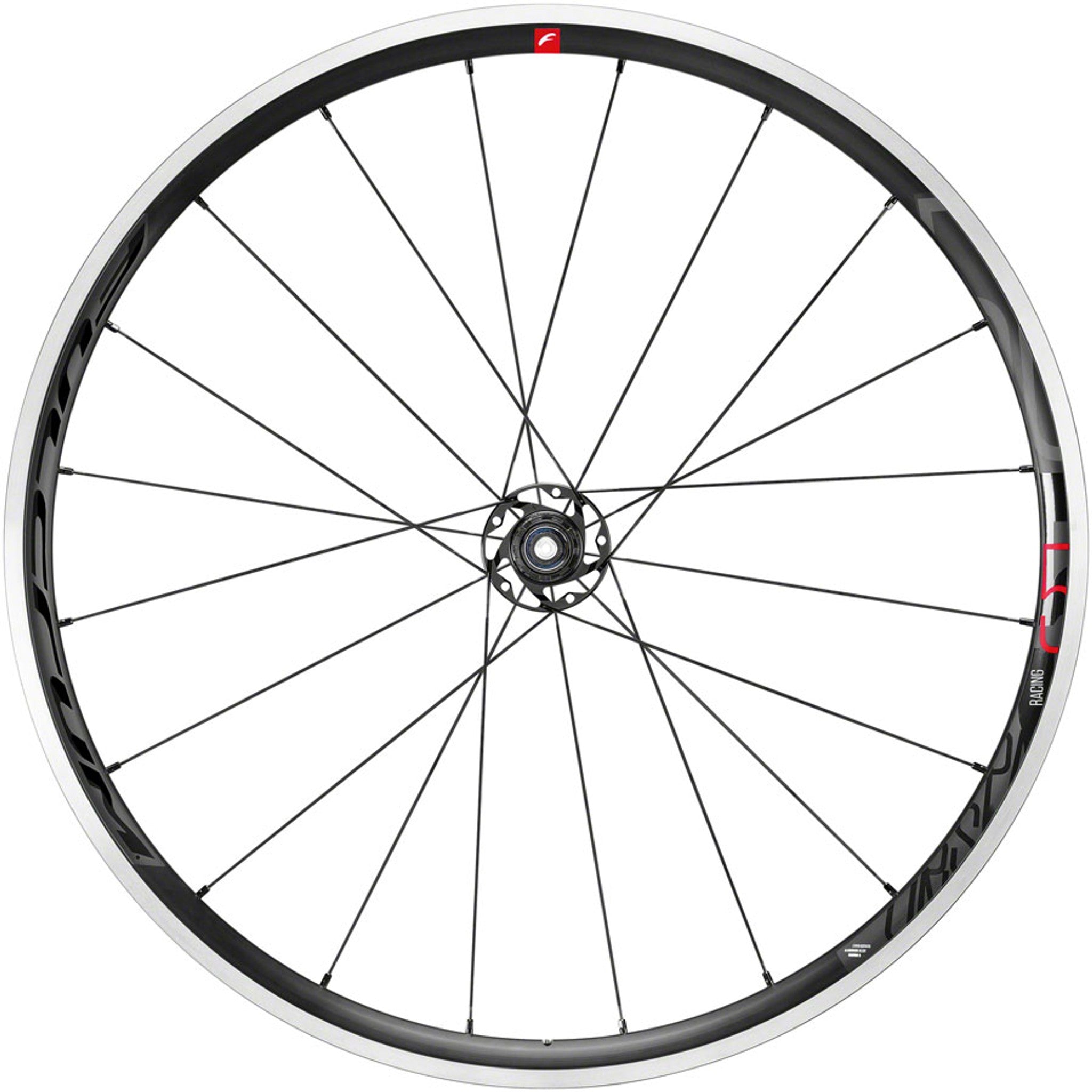 Racing 5 Wheelset - 700, QR x 100/130mm, Rim Brake, HG 11, Black, Clincher
