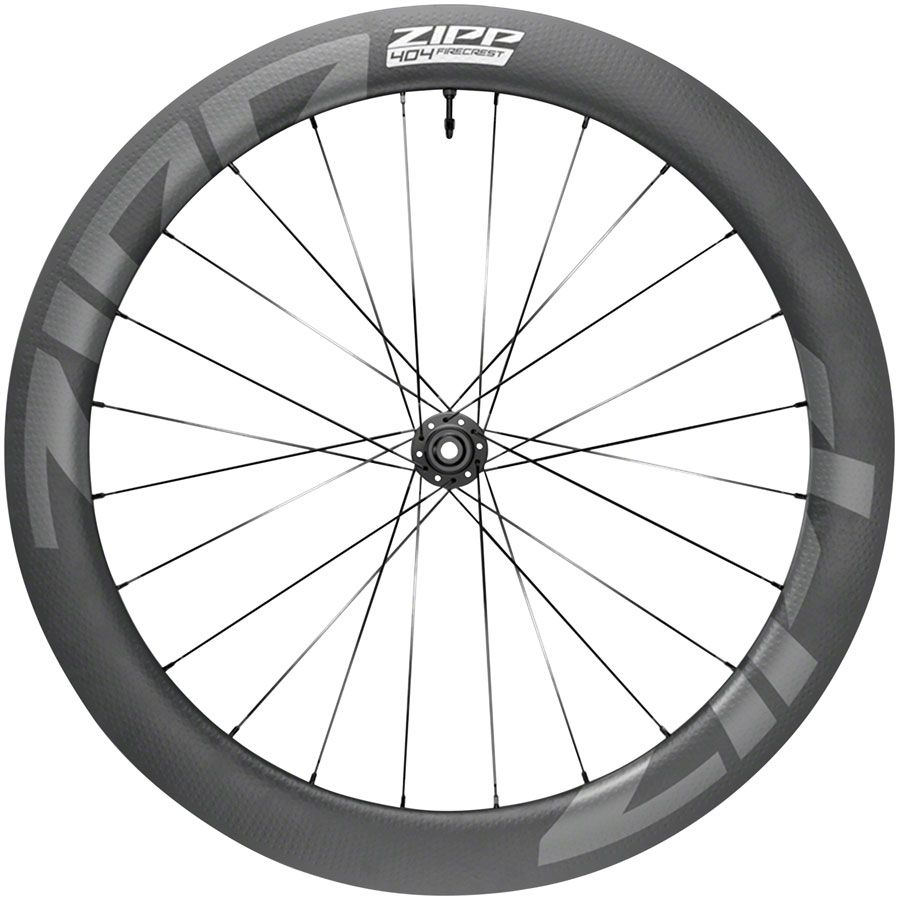 404 Firecrest Carbon Front Wheel - 700, 12 X 100mm, Center-Lock, Tubeless, Black, A1