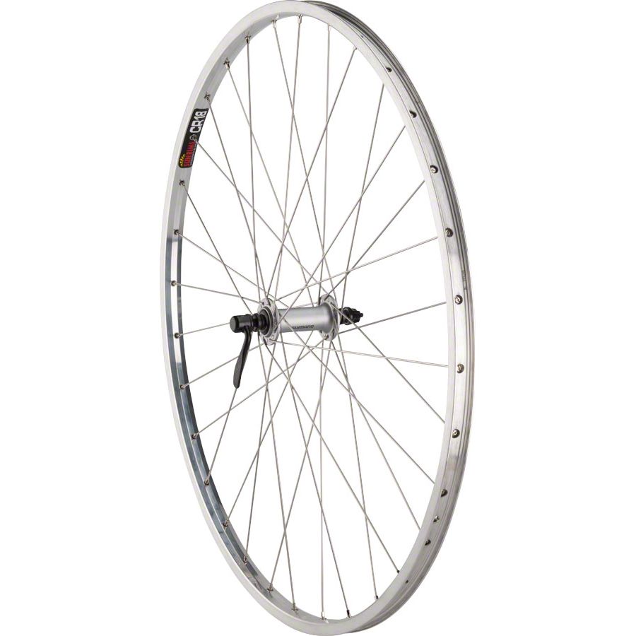 CR-18 Front Wheel - 27", QR x 100mm, Rim Brake, Polished/Silver, Clincher, 32H