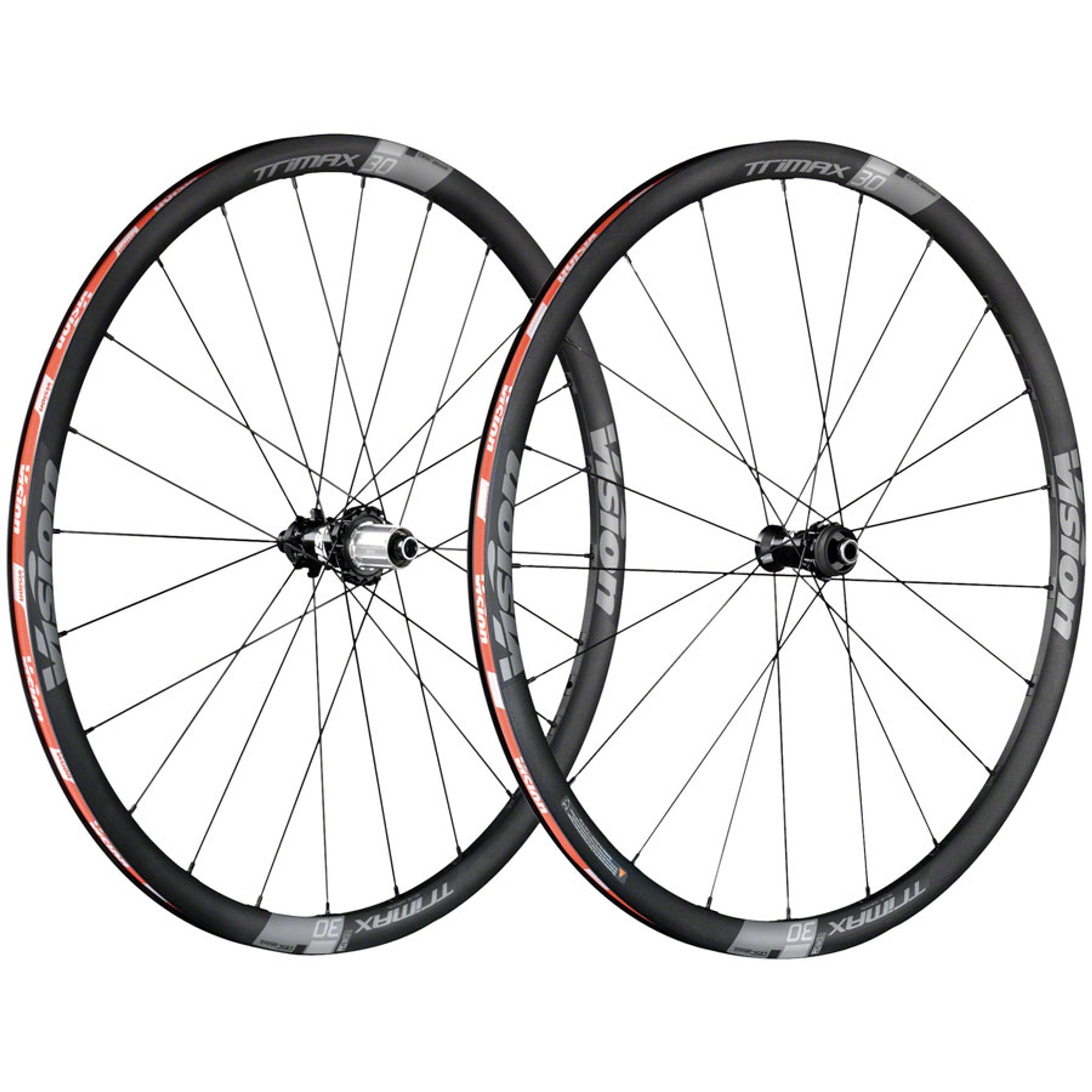 Vision TriMax 30 Wheelset - 700c, 12 x 100/142mm, CenterLock, HG 11, Black