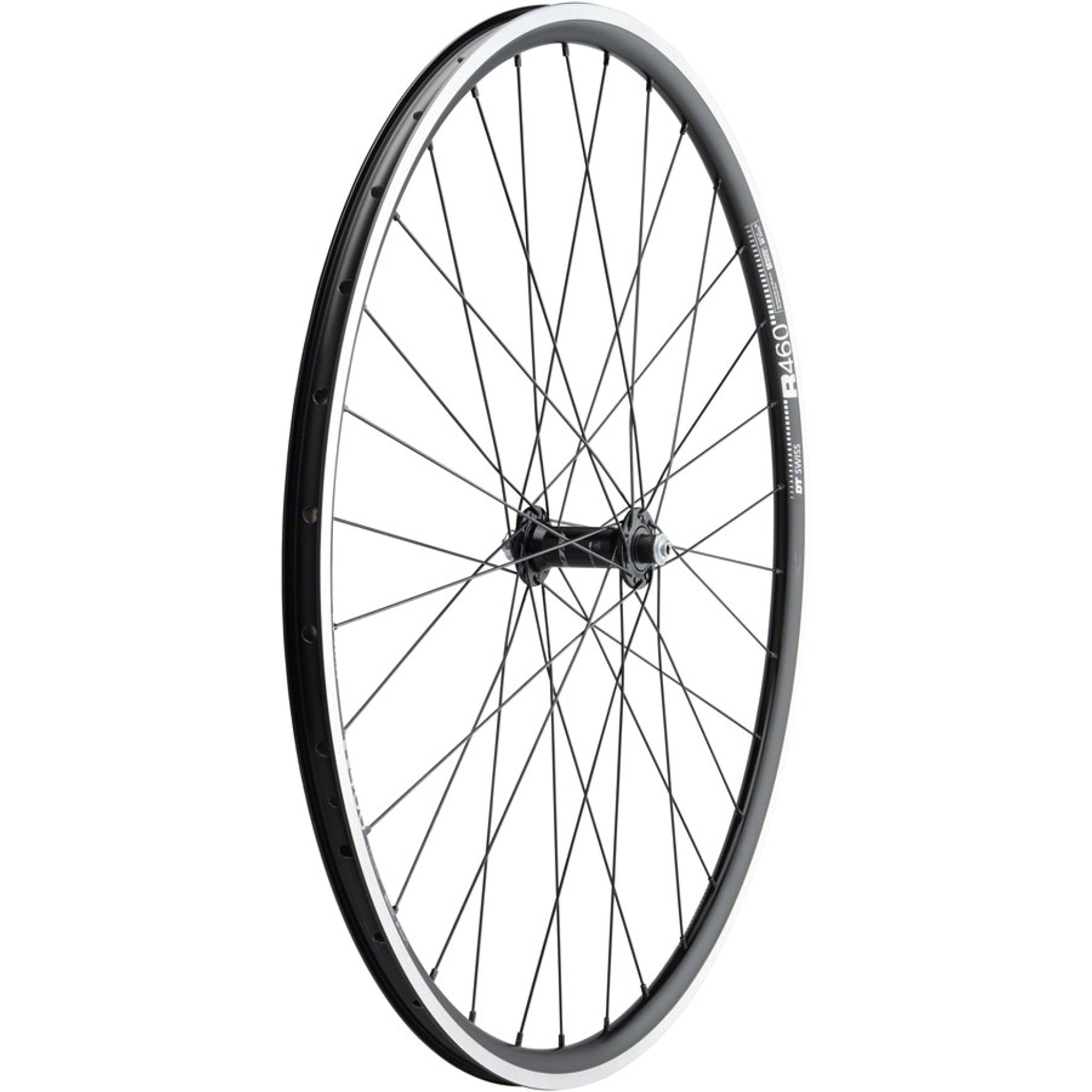 105/R460 Front Wheel - 700, QR x 100mm, Rim Brake, Black, Clincher, 32H
