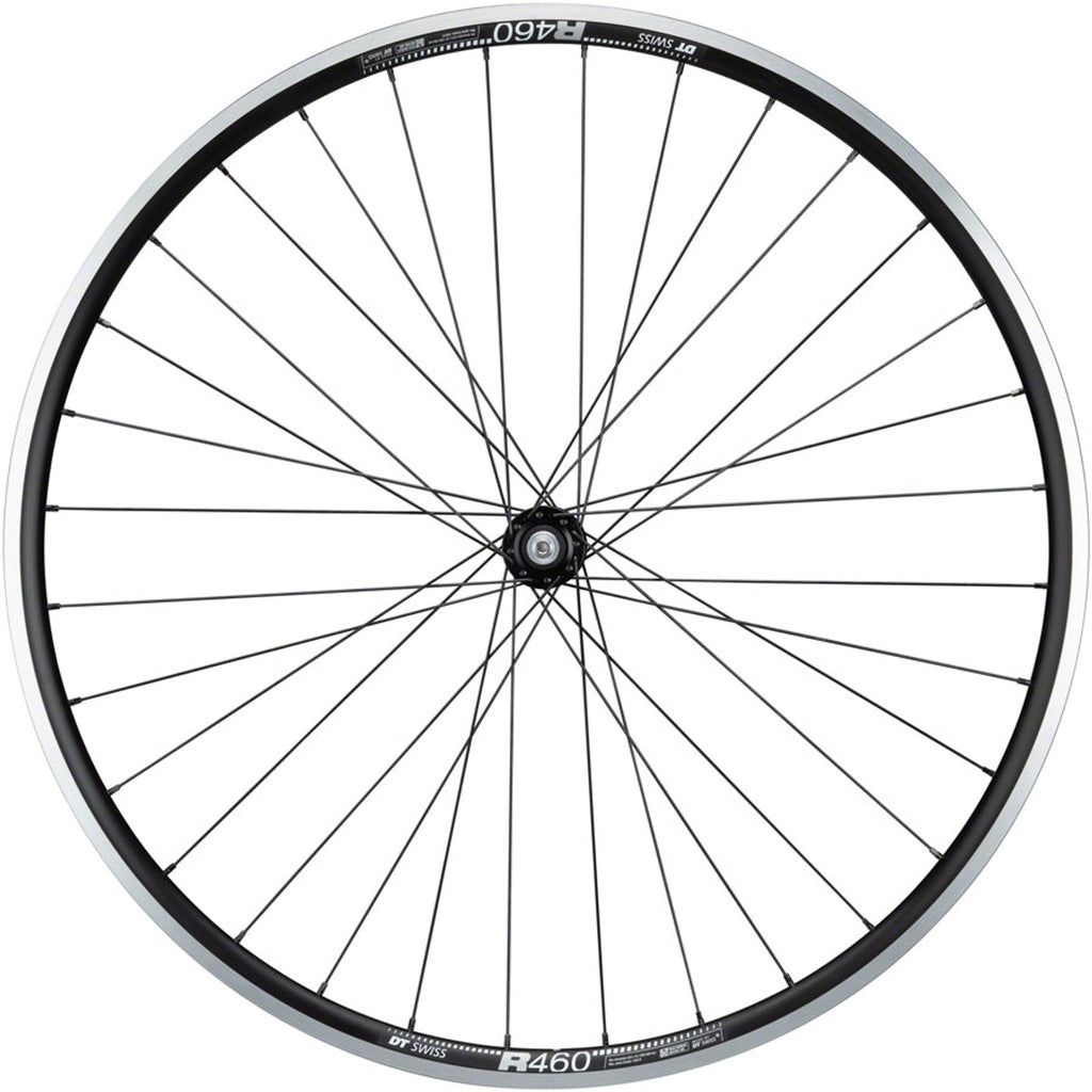 105/R460 Front Wheel - 700, QR x 100mm, Rim Brake, Black, Clincher, 32H