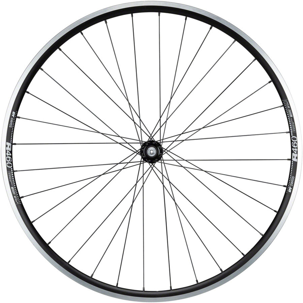105/R460 Front Wheel - 700, QR x 100mm, Rim Brake, Black, Clincher, 32H
