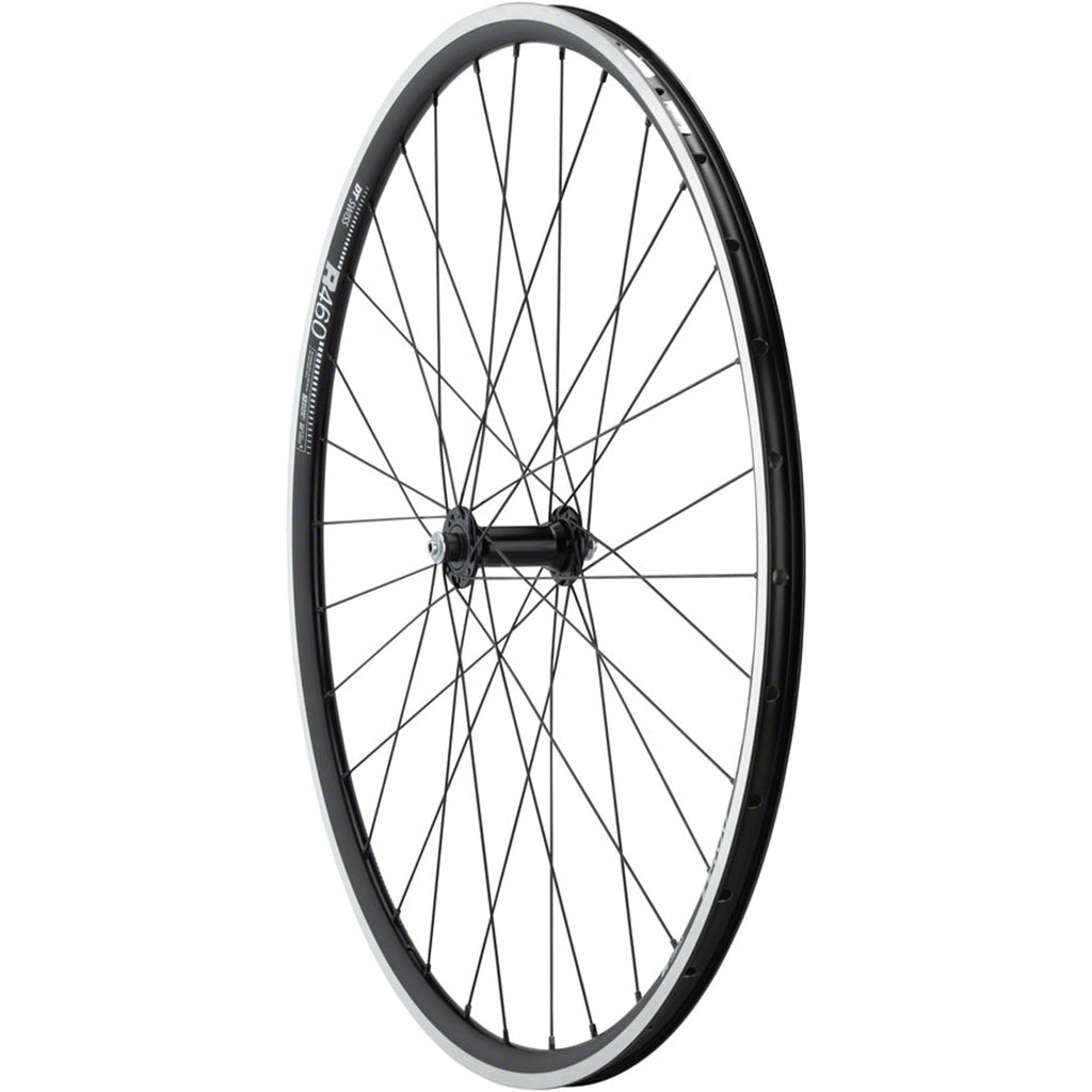 105/R460 Front Wheel - 700, QR x 100mm, Rim Brake, Black, Clincher, 32H