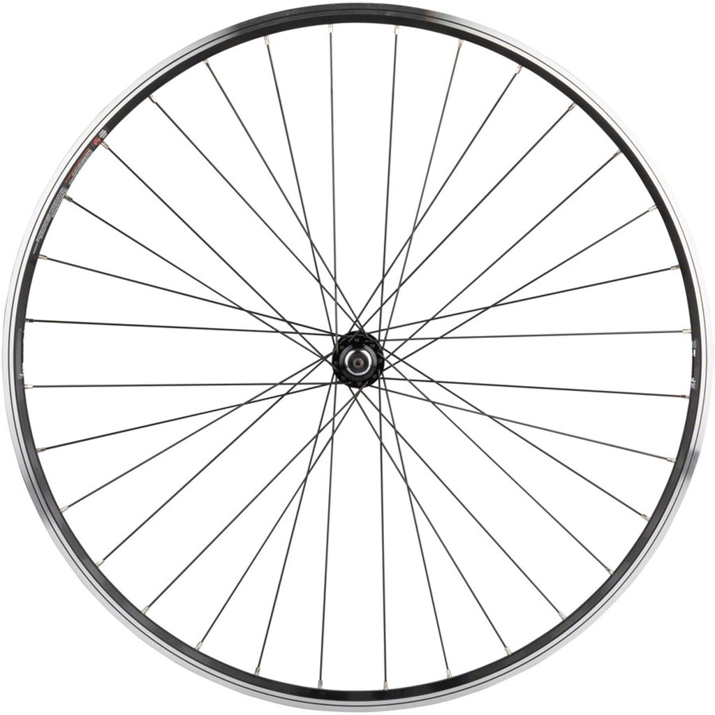 WTB Dual Duty i19 TCS Front Wheel - 700, QR x 100mm, Rim Brake, Black, Clincher, 32H