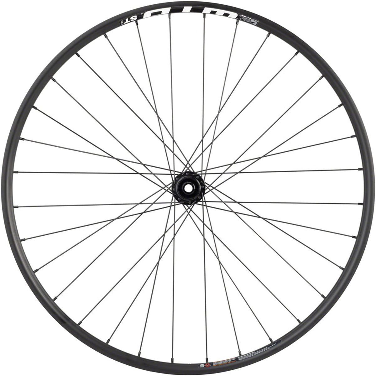 WTB ST i23 Front Wheel - Black - 23mm internal - Tubeless Ready Clincher