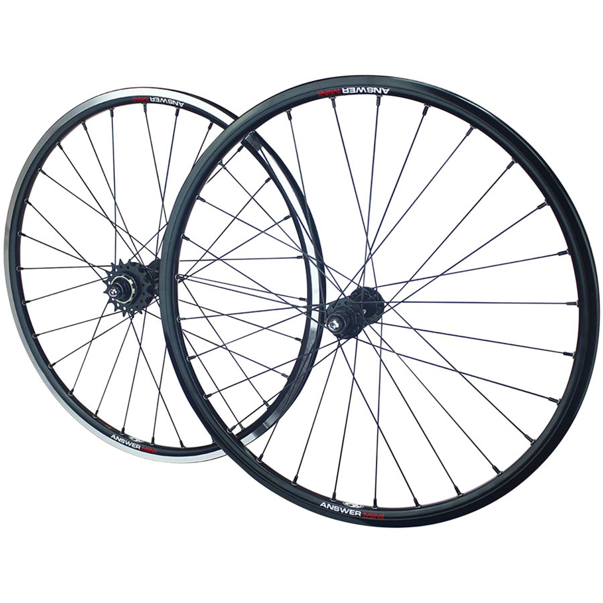 Answer Mini Holeshot Wheels 20x1.125, Black
