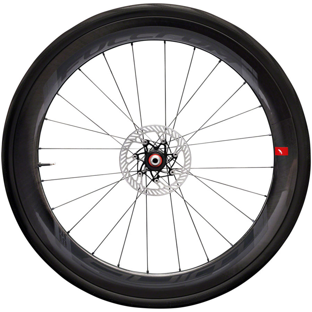 WIND 55 DB Front Wheel - 700, 12 x 100mm, Center-Lock, 2-Way Fit, Black