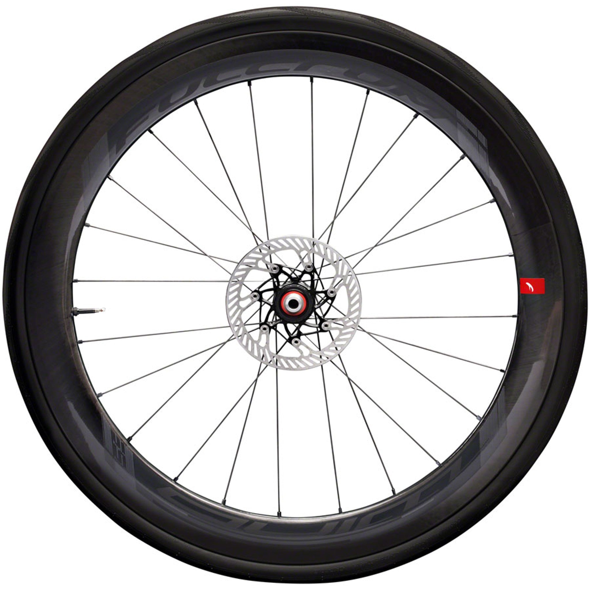 WIND 55 DB Front Wheel - 700, 12 x 100mm, Center-Lock, 2-Way Fit, Black