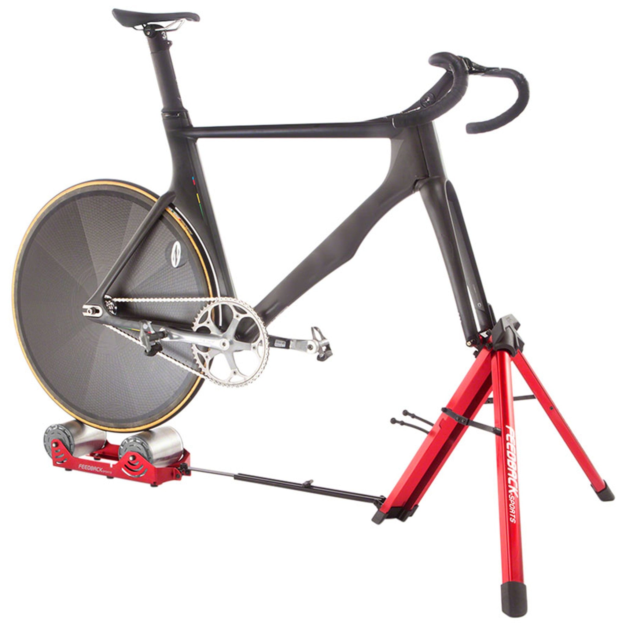 Omnium Zero-Drive Rear Wheel Trainer - Fork Mount, No Resistance, Red