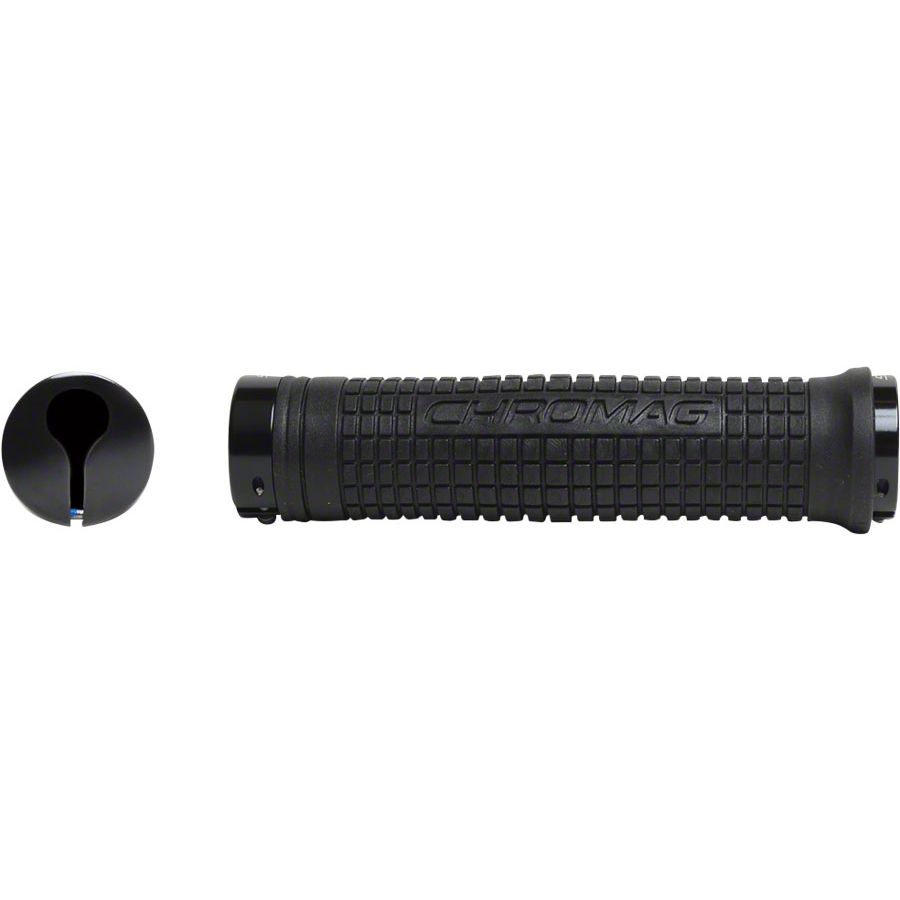 Squarewave XL Grips - Black, Lock-On